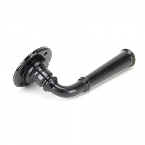 Black Regency Lever on Rose Set - Unsprung